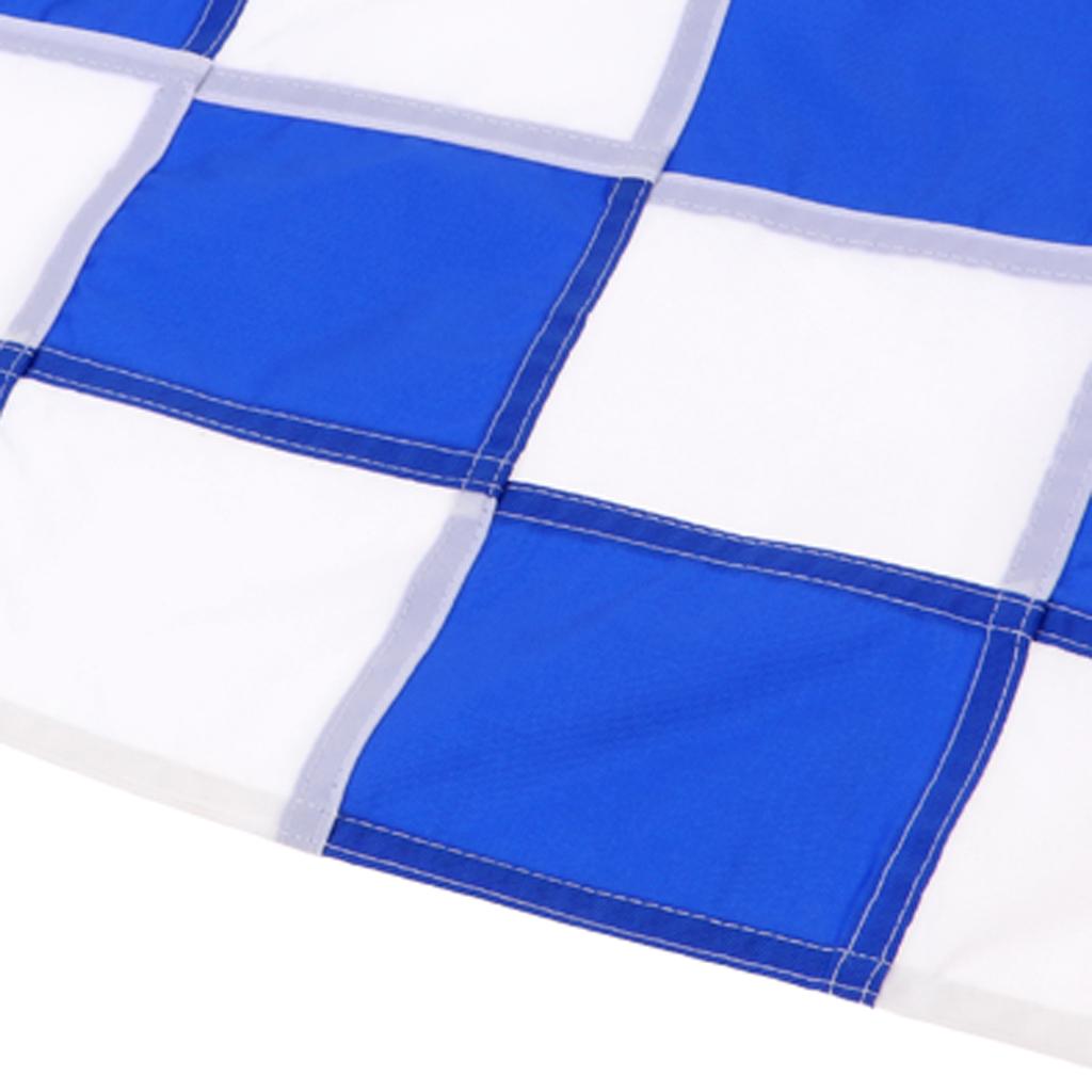 Backyard Practice Golf Hole Pole Cup Flag Putting Green Flags Blue + White