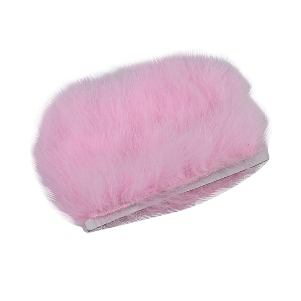 1M Turkey Marabou Hackle  Feather Fringe Trim Ribbon for Sewing Craft 
