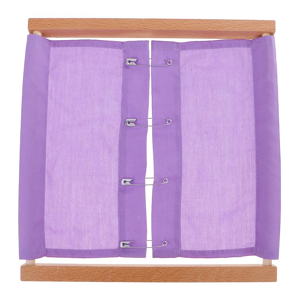 Montessori Baby Early Development Materials Safety Pin Dressing Frame