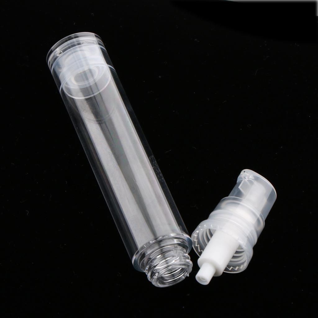 5 Pieces 12ml Pump Empty Airless Tubes Cosmetic Cream Lotion Travel Bottles