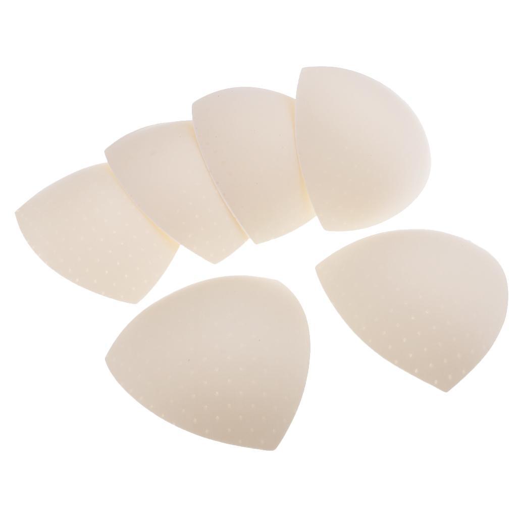 3 Pairs Triangle Bra Pad Inserts Push Up Sports Bra Removable Pads for Bikini