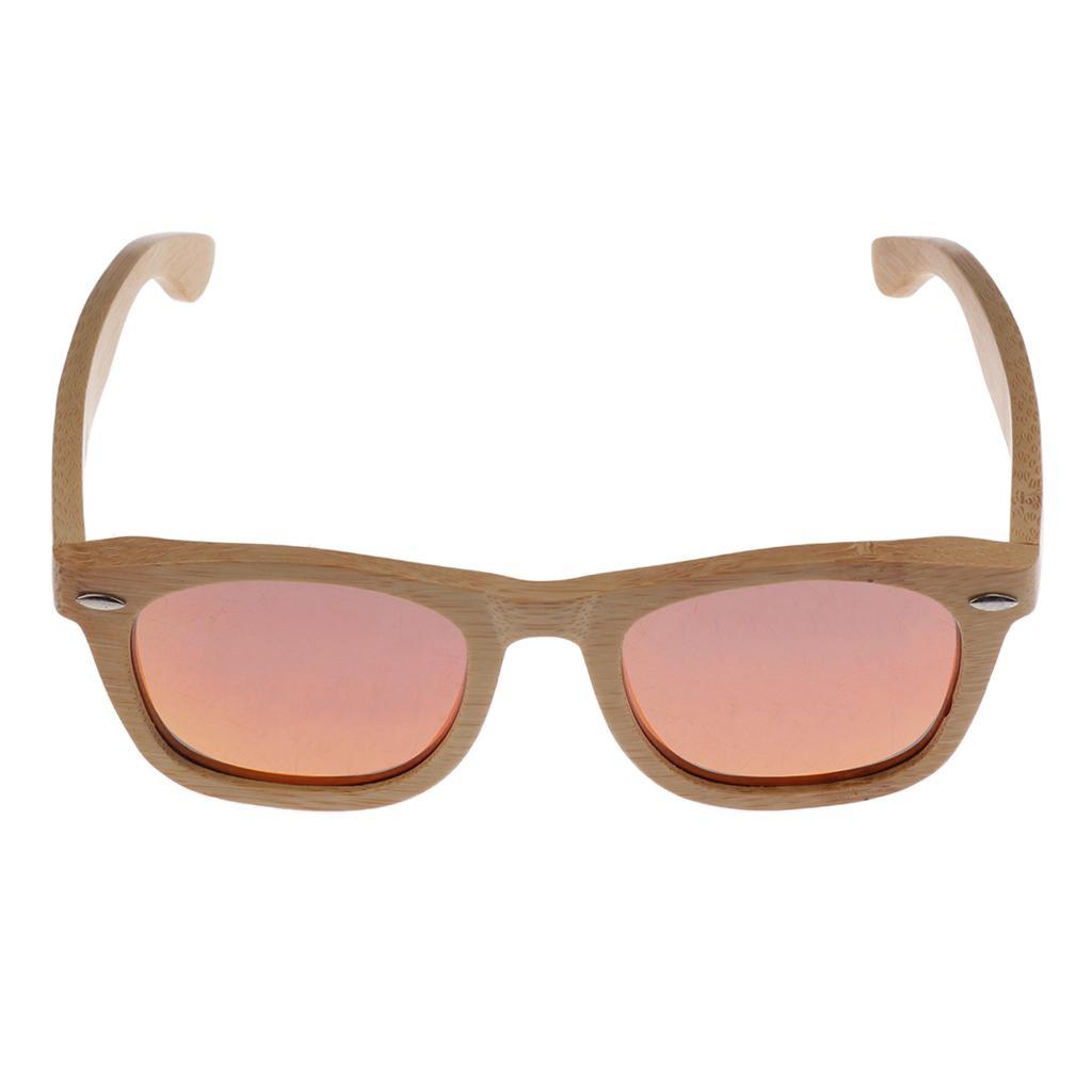 Bamboo UV 400 Polarized Sunglasses Wood Mens Womens Glasses Wooden Box
