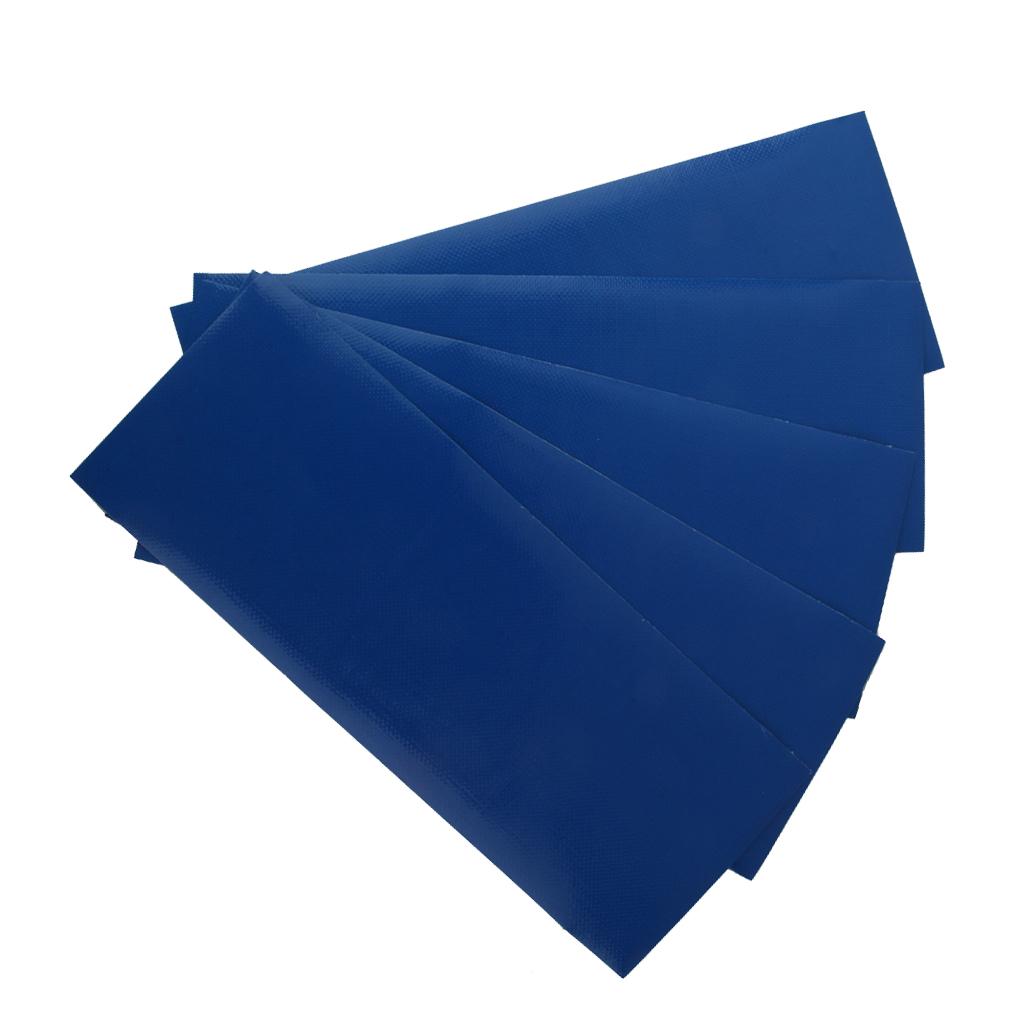 5pcs Waterproof Pressure Adhesive Outdoor Camping Tent Repair Patch - Blue