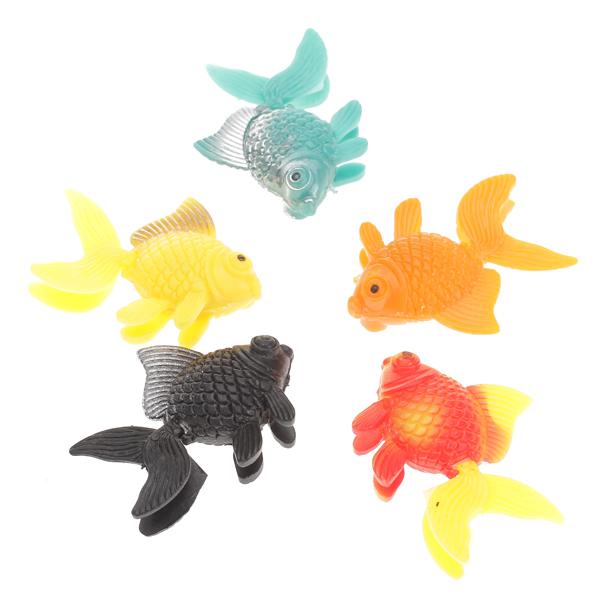 5pcs Plastic Artificial Fish Ornament for Fish Tank Aquarium Decor