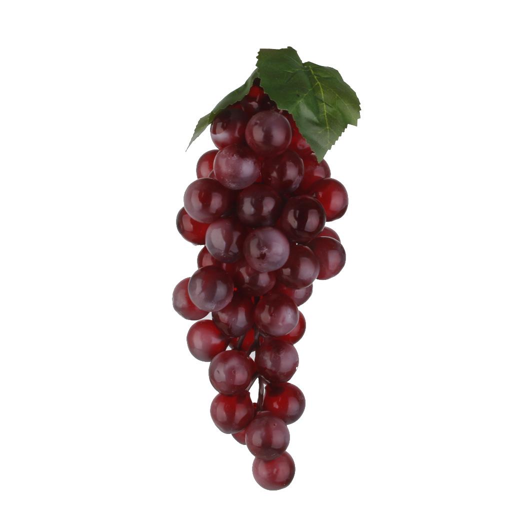 Artificial Faux Fake Lifelike Plastic Fruit Grape Apple Lemon Sketch Prop c