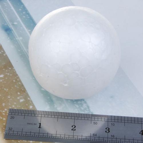 10 x 7cm White Modelling Craft Polystyrene Foam Ball Sphere