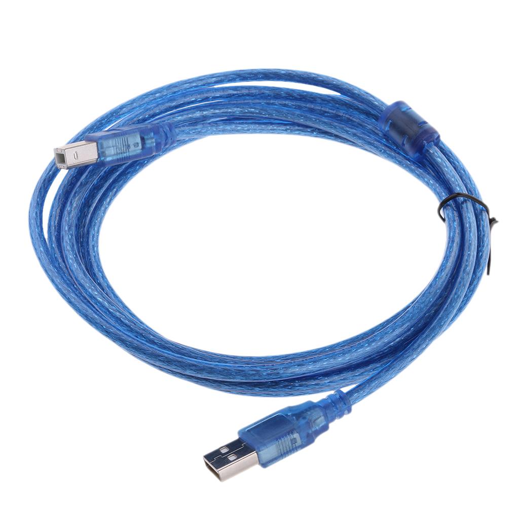3Meters USB Cable Printer Type A to B Male High Speed 2.0 28AWG Lead Plug