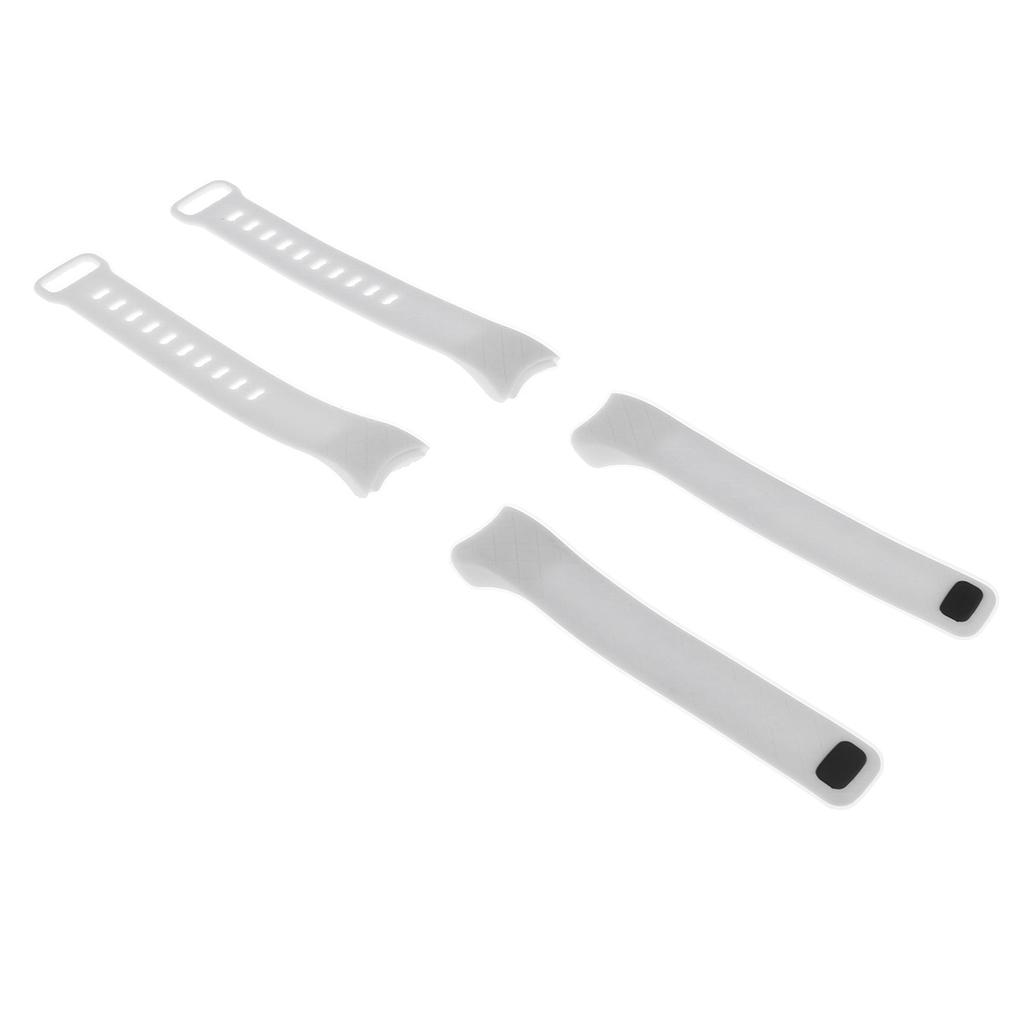 2 Pieces Replacement Wristband Strap for CB608 Smart Heart Rate Watch White