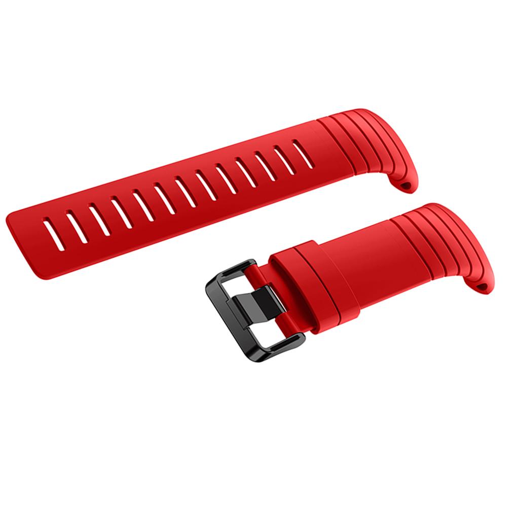 Silicone Watch Replacement Band Strap For SUUNTO CORE Smart Bracelet Red