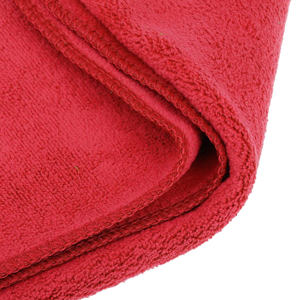 700mm*300mm Soft Microfibre Super Absorbent Water Cleaning Wash Towel - Red