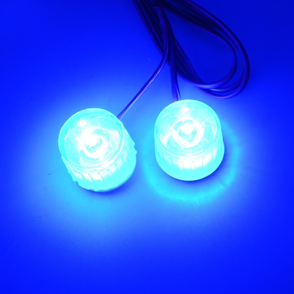 12-85V Car Truck Flashing Emergency Warning LED Strobe Lights Flasher Blue