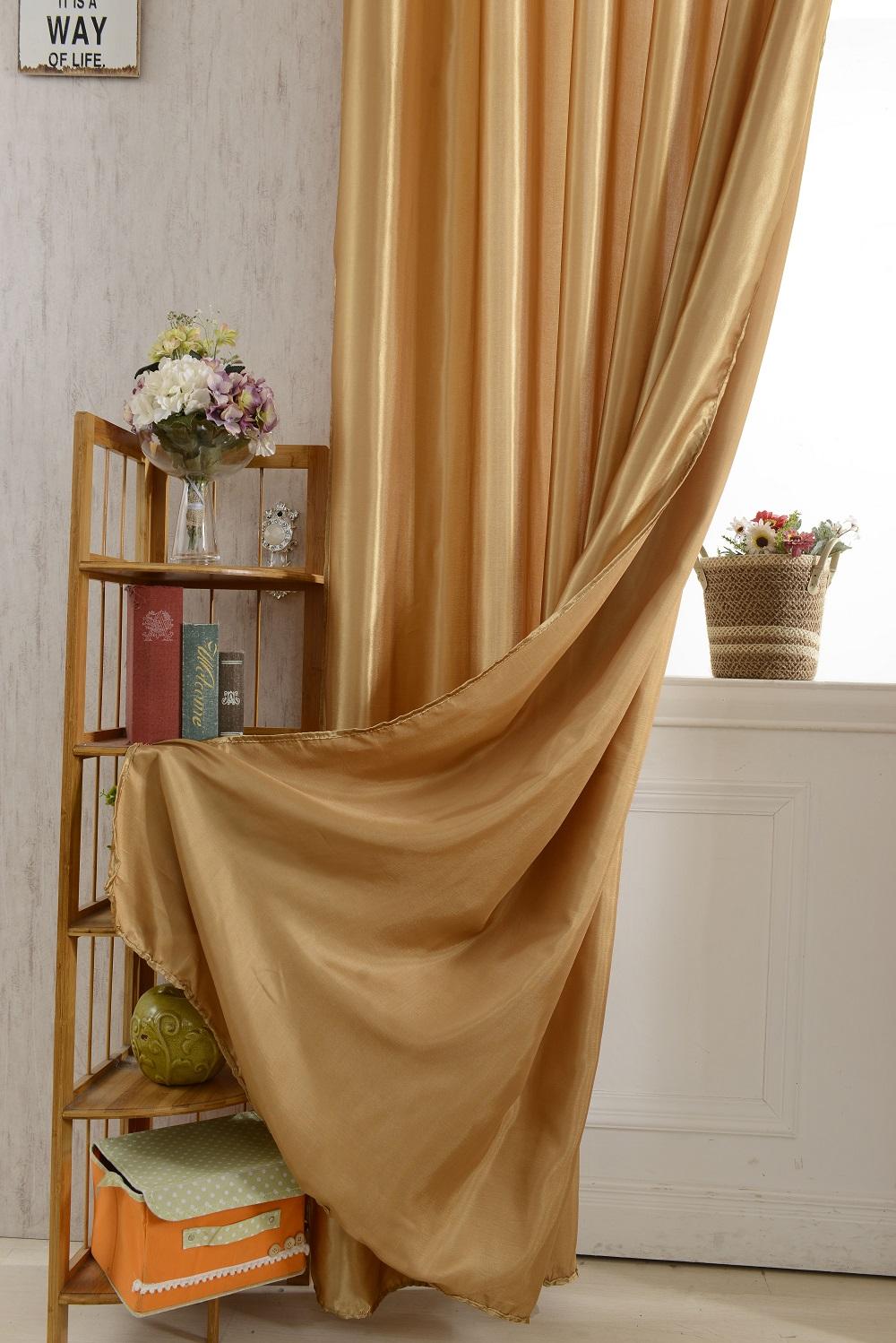 100x250cm Modern Jacquard Window Curtain Bedroom Drape Blind Punch Coffee