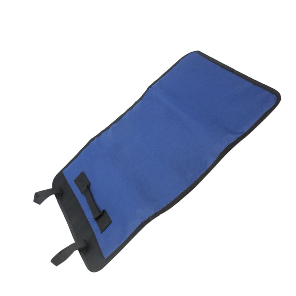 22 Pockets Hardware Tool Roll Plier Screwdriver Spanner Carry Case Bag Blue