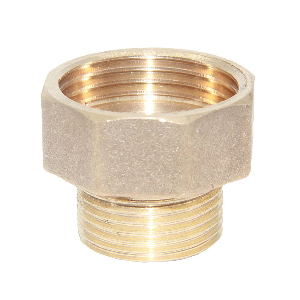1-3/4 Inch Brass Barbed Double End Hose Tube Pipe Fitting Threaded Connector