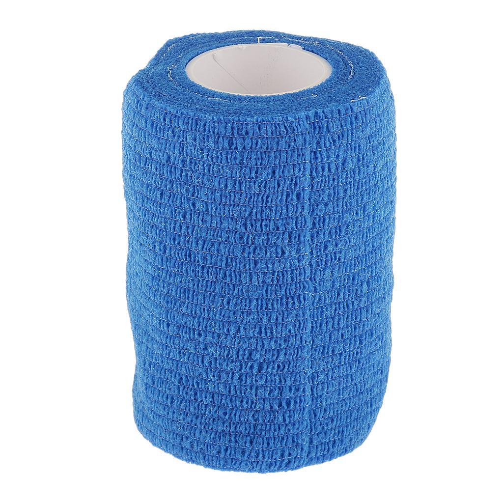 7.5cm First Aid Medical Ankle Care Self-Adhesive Bandage Gauze Tape Blue