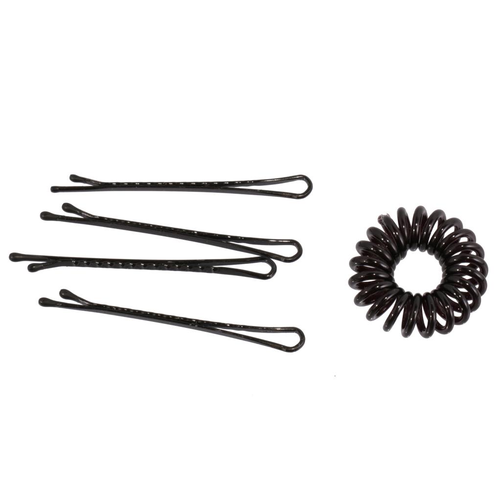 9pc Set DIY Hair Clip Pins Bun Maker Braid Ponytail Styling Accessories Set