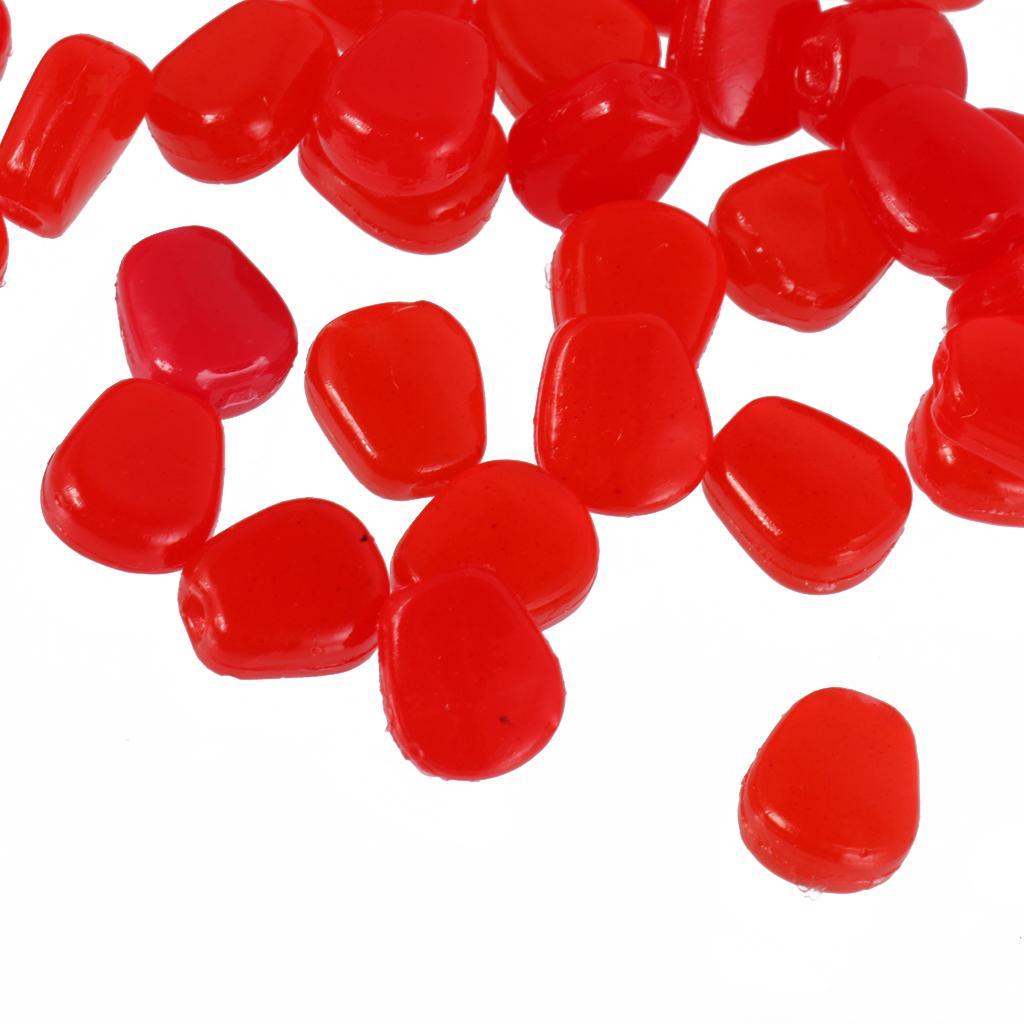 Perfeclan 50Pcs Pop Up Sweet Corn Beads Fake Carp Coarse Fishing Sinking Bait
