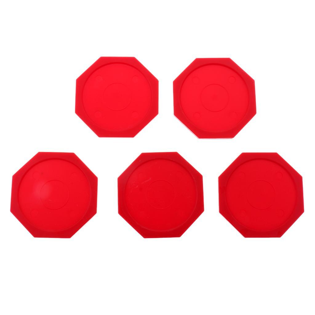 Set von 5 Air Hockey Pucks Octagon Pucks Ersatz Zubehör für Spieltische
