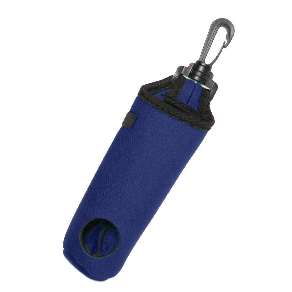 Small Golf Ball Bag Golf Tees Holder Pouch with Swivel Belt Clip Navy Blue
