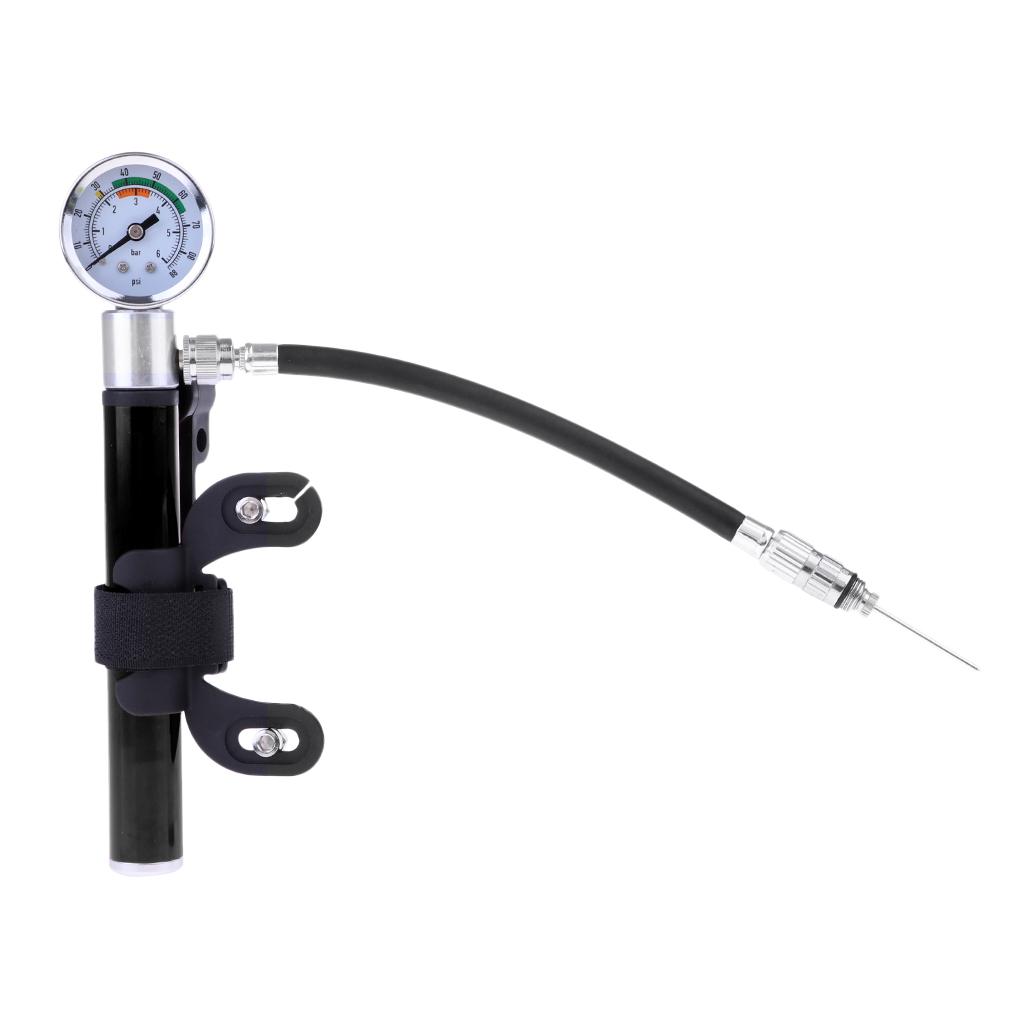 Tragbare Mini Fahrrad Luftpumpe mit Manometer Handpumpe