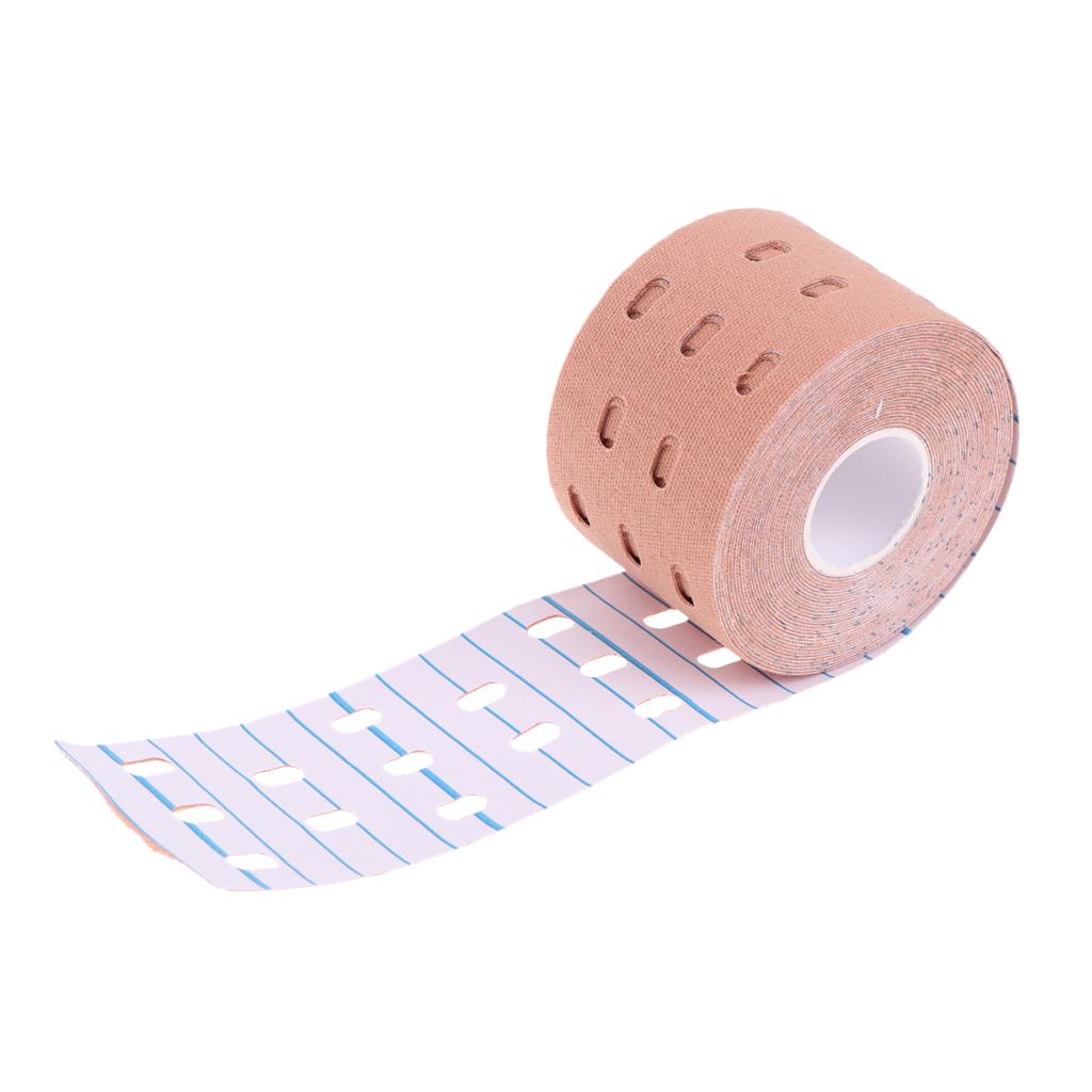 One Roll Kinesiology Athletic Muscle Support Sports Tape 5cm x 5M Skin Color