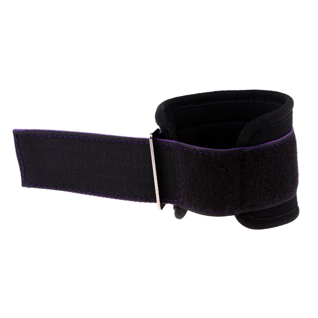 Exercise Fitness D-ring Ankle Anchor Straps Belt Training Equipment Purple