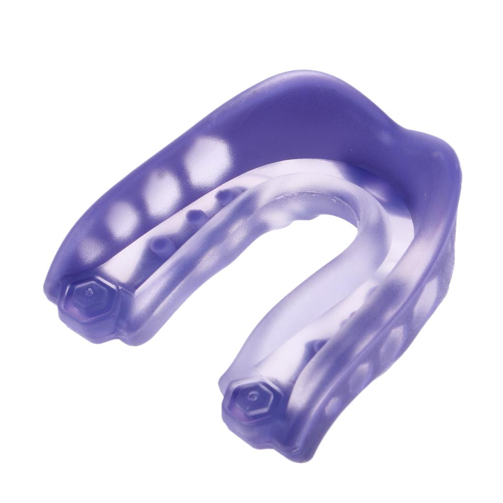 Adult Youth Mouth Guard Gum Shield Boxing Football Teeth Protector Purple