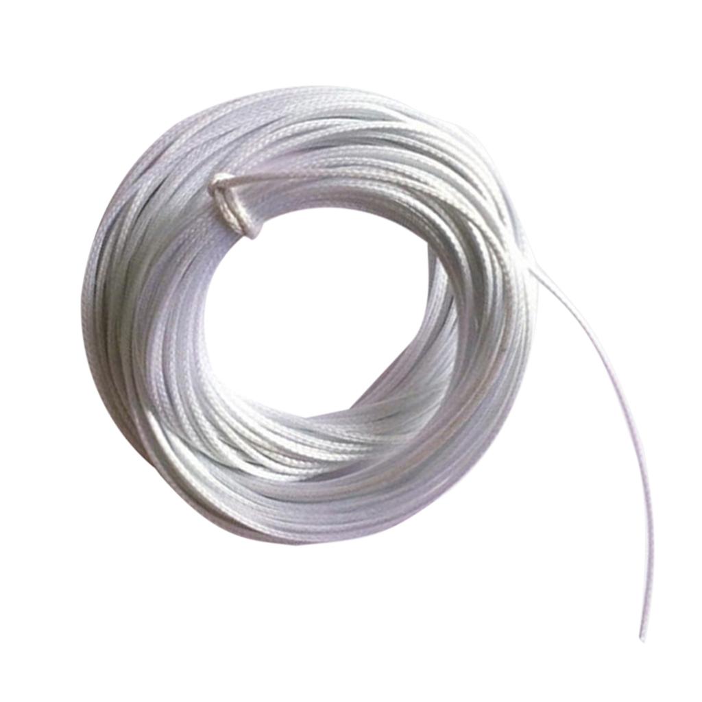 10M Wax Nylon String Rope for DIY Bracelet Neckace Making 1mm White