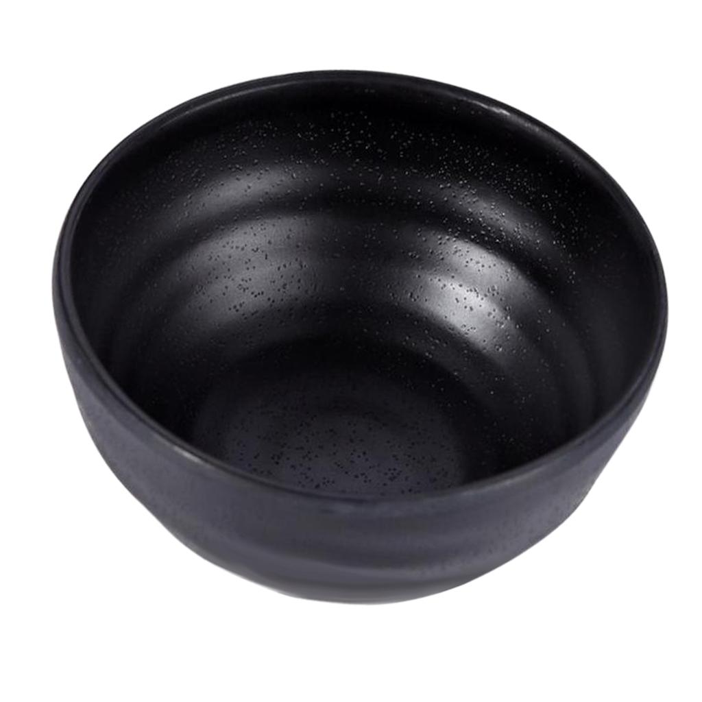 Black Bowls with Food Grade for Soup Rice Oatmeal Gruel  #2