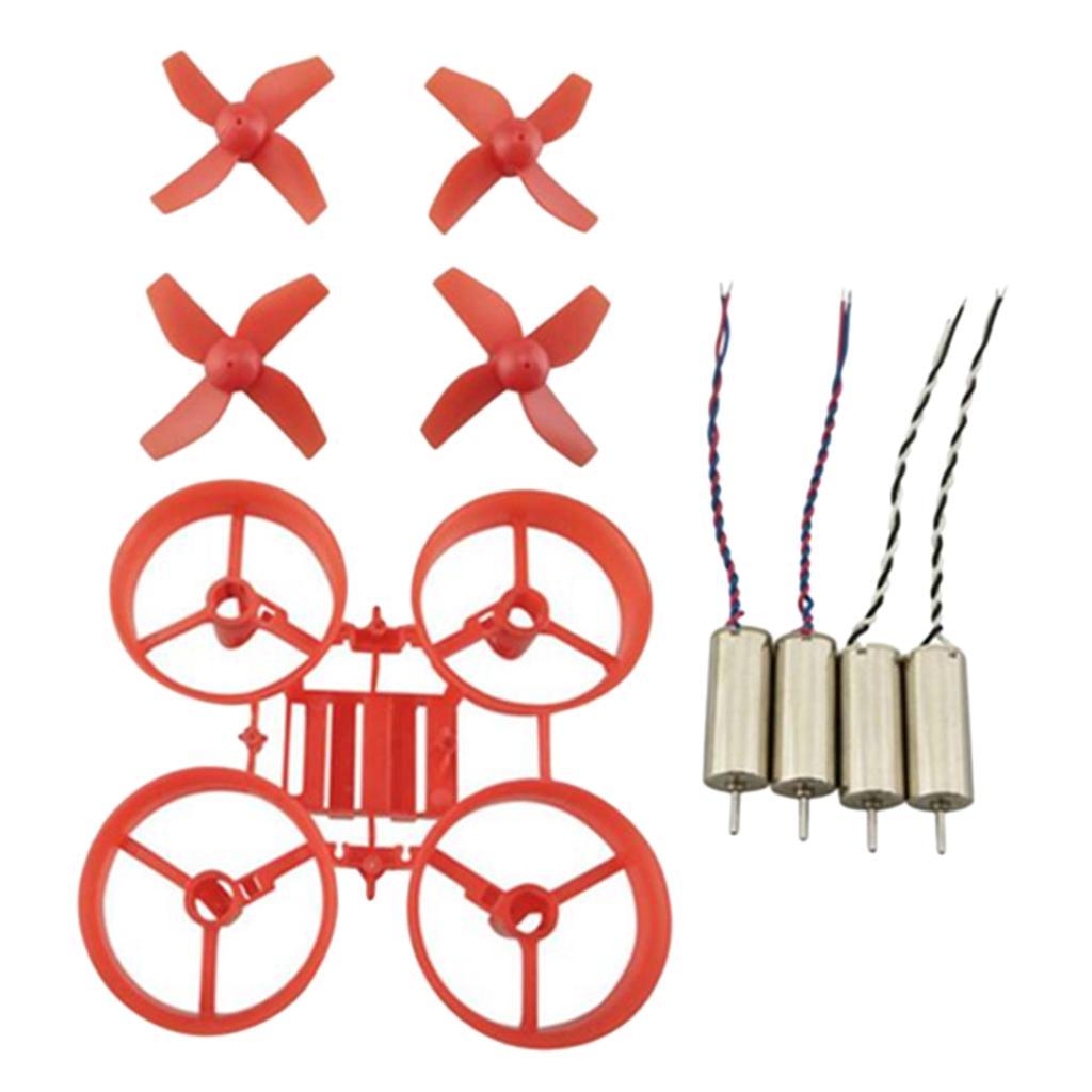 RC Quadcopter Rahmen Propeller Klingen Motoren Set Drone Zubehör Red//Schwarz
