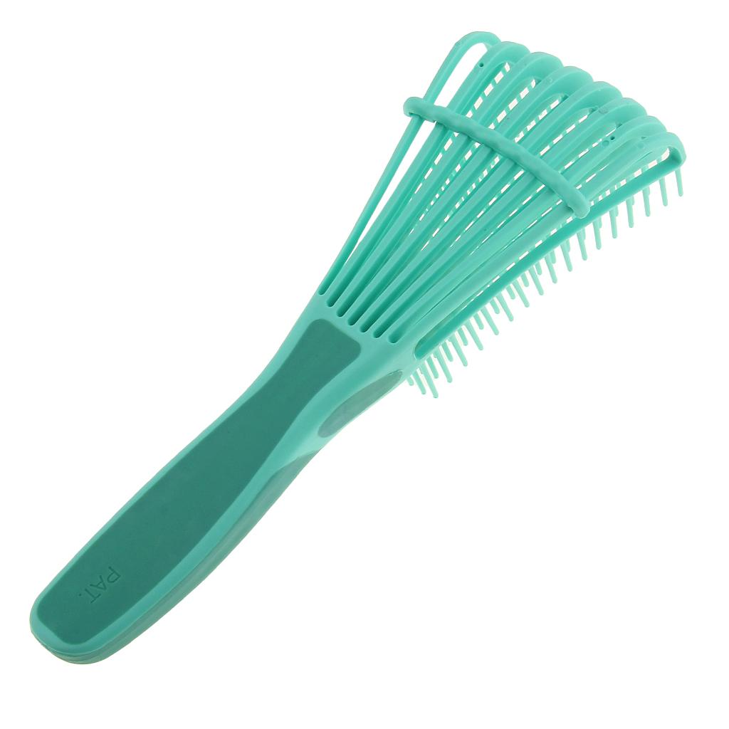 Salon Hair Curly Style Care Antistatic Barber Detangle Teasing Comb Green