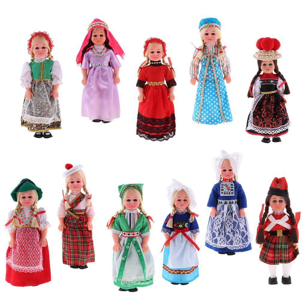 Accessoire Dollhouse Fille Poupée Mannequin en Plastique avec Vêtement