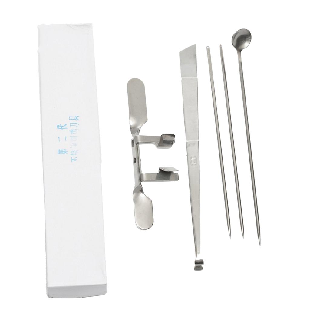 Chicken Caponization Tools Knife Apparats 5 Piece Set