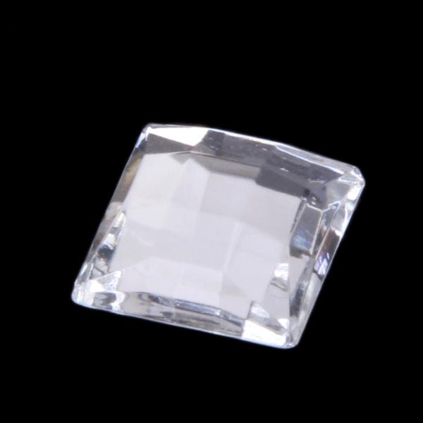 50pcs Square Flatback Acrylic Rhinestones Nail Art Phone Decoration