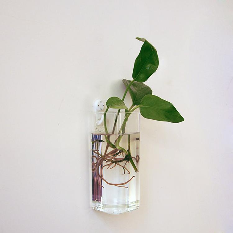 Rectangle Hanging Glass Flower Vase Bottle Hydroponic Terrarium Container