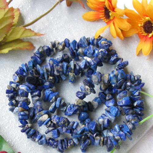4-9mm Lapis Lazuli Freefrom Chip Gemstone loose Beads Strand 35 Inch