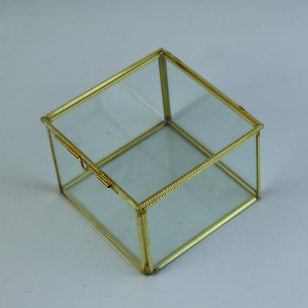 Irregular Glass Geometric Succulent  Planter Vase Box Terrarium Container#8