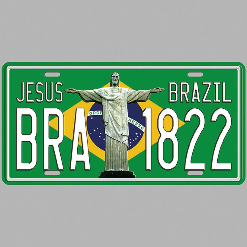 Iron painting  metal tin sign Brazil