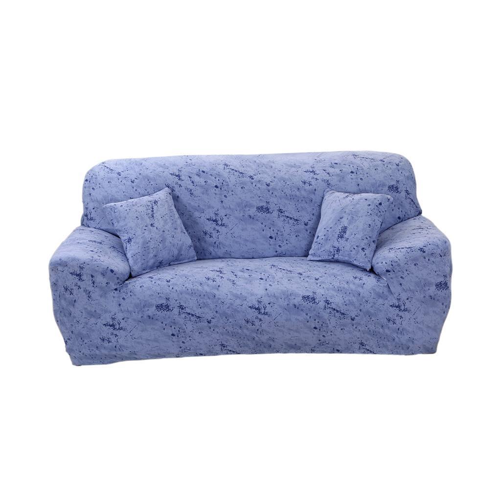 Elastic Sofa Cover 4 Sizes Blue 3-Seater 190-230cm