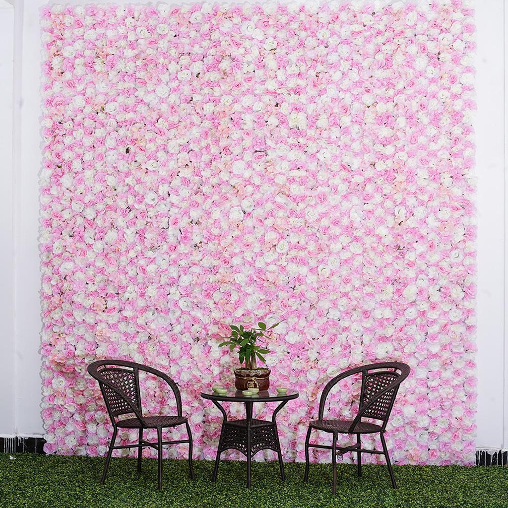 Artificial Flower Wall Panels Wedding Venue Decor  Gradient Color B #5