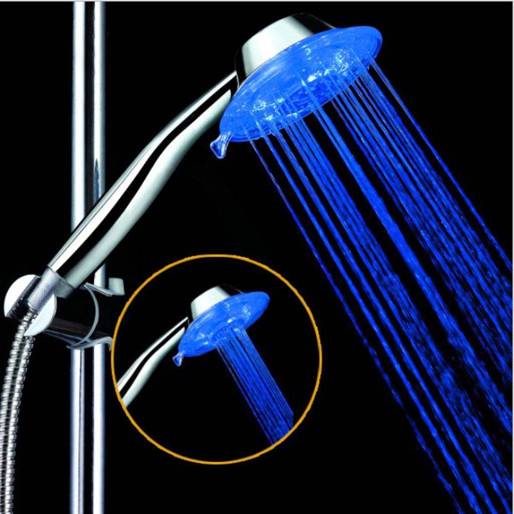 LED Shower Head Bathroom 7 Colors Changing Water Faucet Glow Light