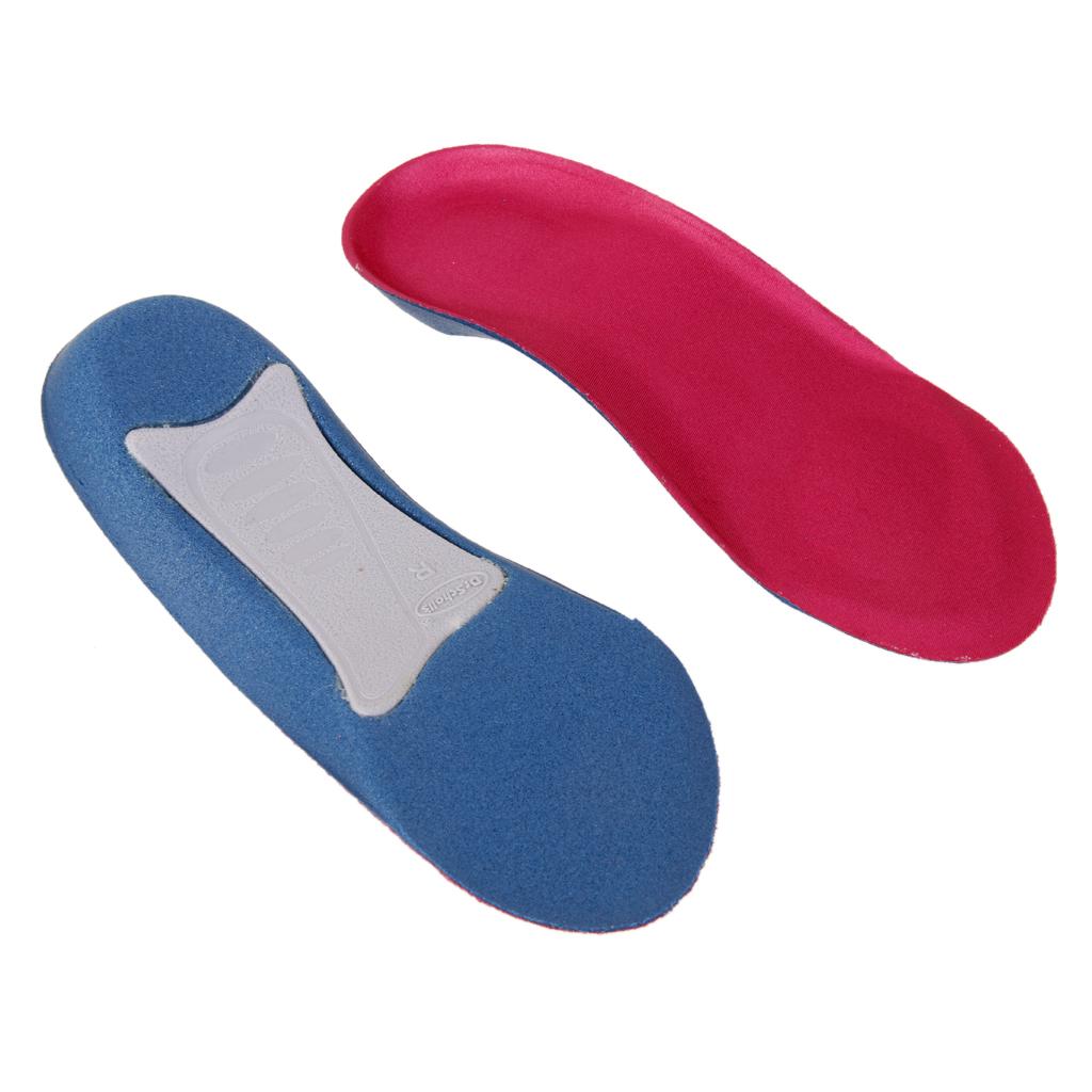 3/4 Velvet Fabric Insoles Cushion Arch Support Pads Foot Pain Relief