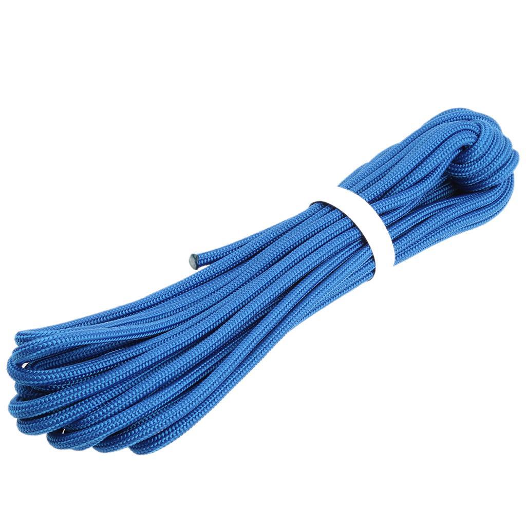 Professional Survival Safety Rope Climbing Hiking Auxiliary Rope 20M Blue