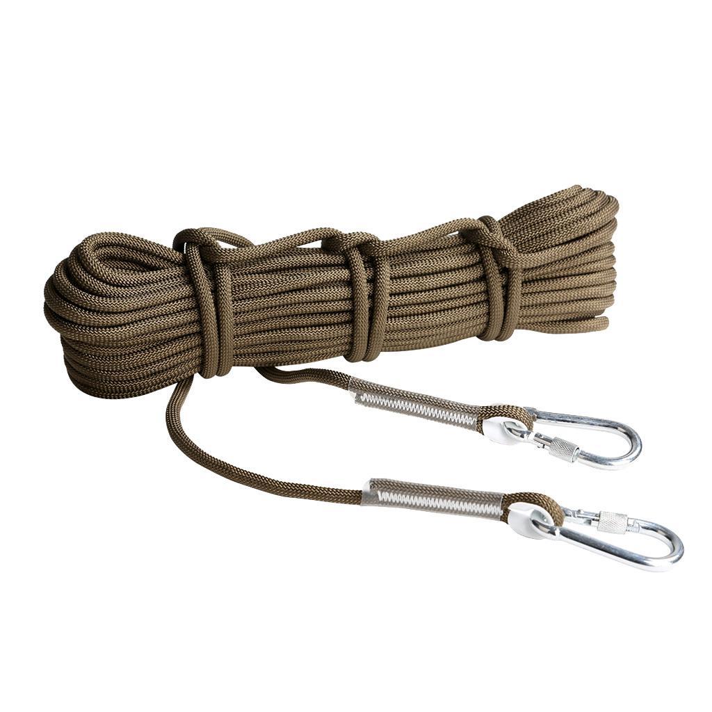 Outdoor Safety Rescue Escape Climbing Rope Accessory Cord 10m Army Green