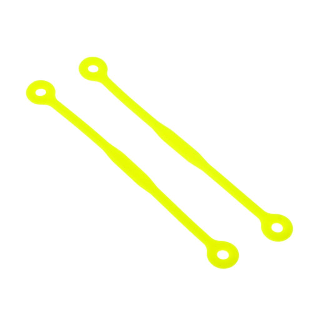 2x Shockproof Tennis Squash Racket Vibration Dampeners Fluorescent Yellow