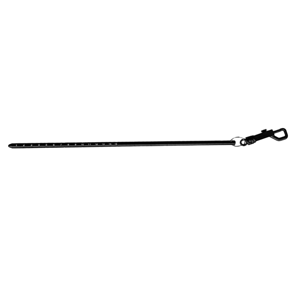 Aluminum Scuba Diving Pointer Stick Tank Banger with Bolt Snap Clip Black