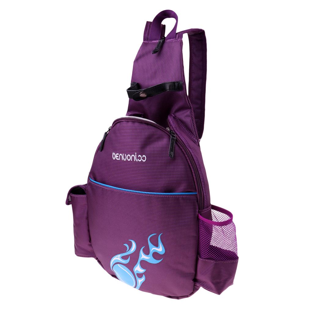 Waterproof Tennis Racket Backpack Abrasion Resistance Badminton Bag Purple