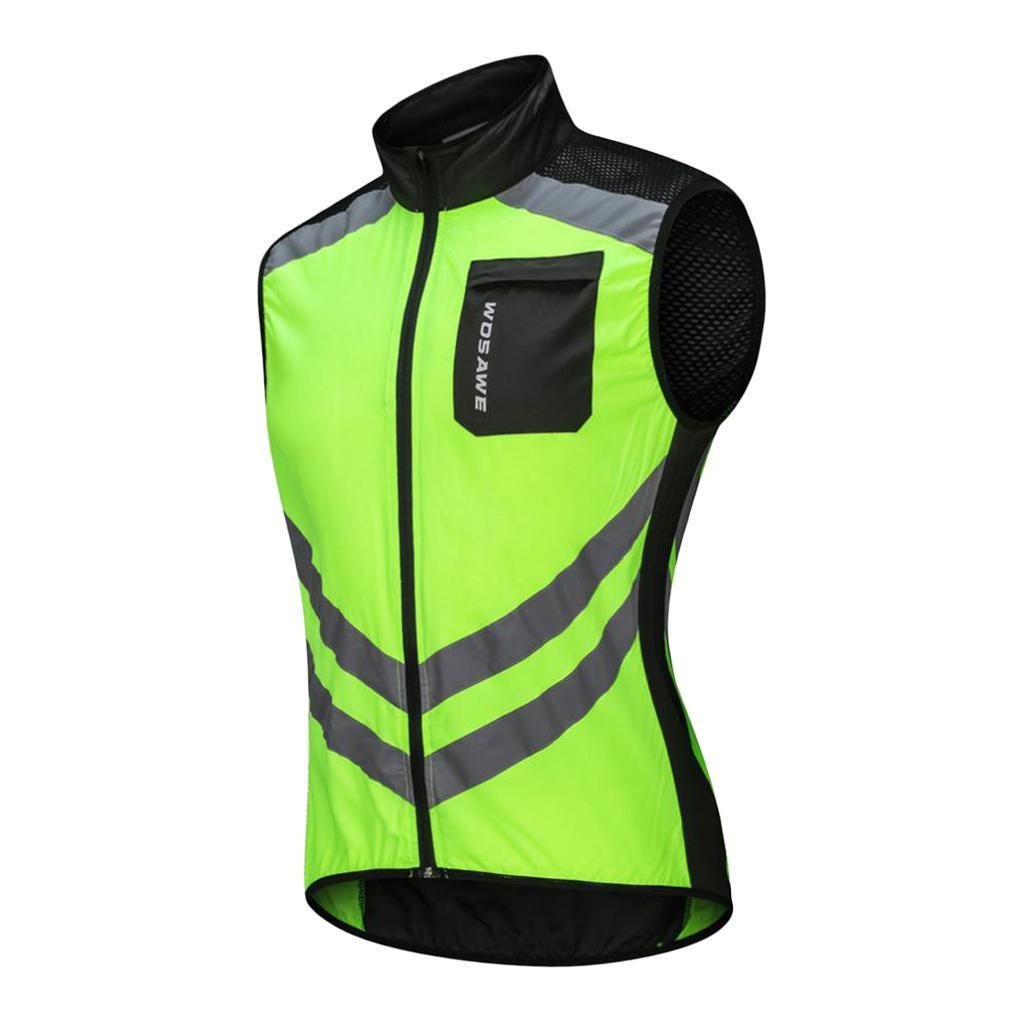 Vélo Gilet réfléchissant Radweste Réflecteur Gilet Vent Gilet Pour Femmes Hommes