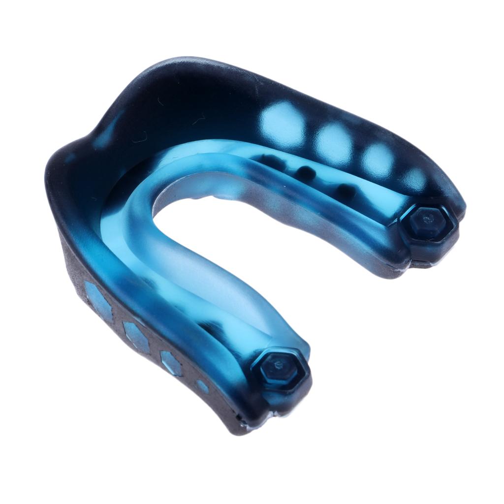 Adult Youth Mouth Guard Gum Shield Boxing Football Teeth Protector Blue