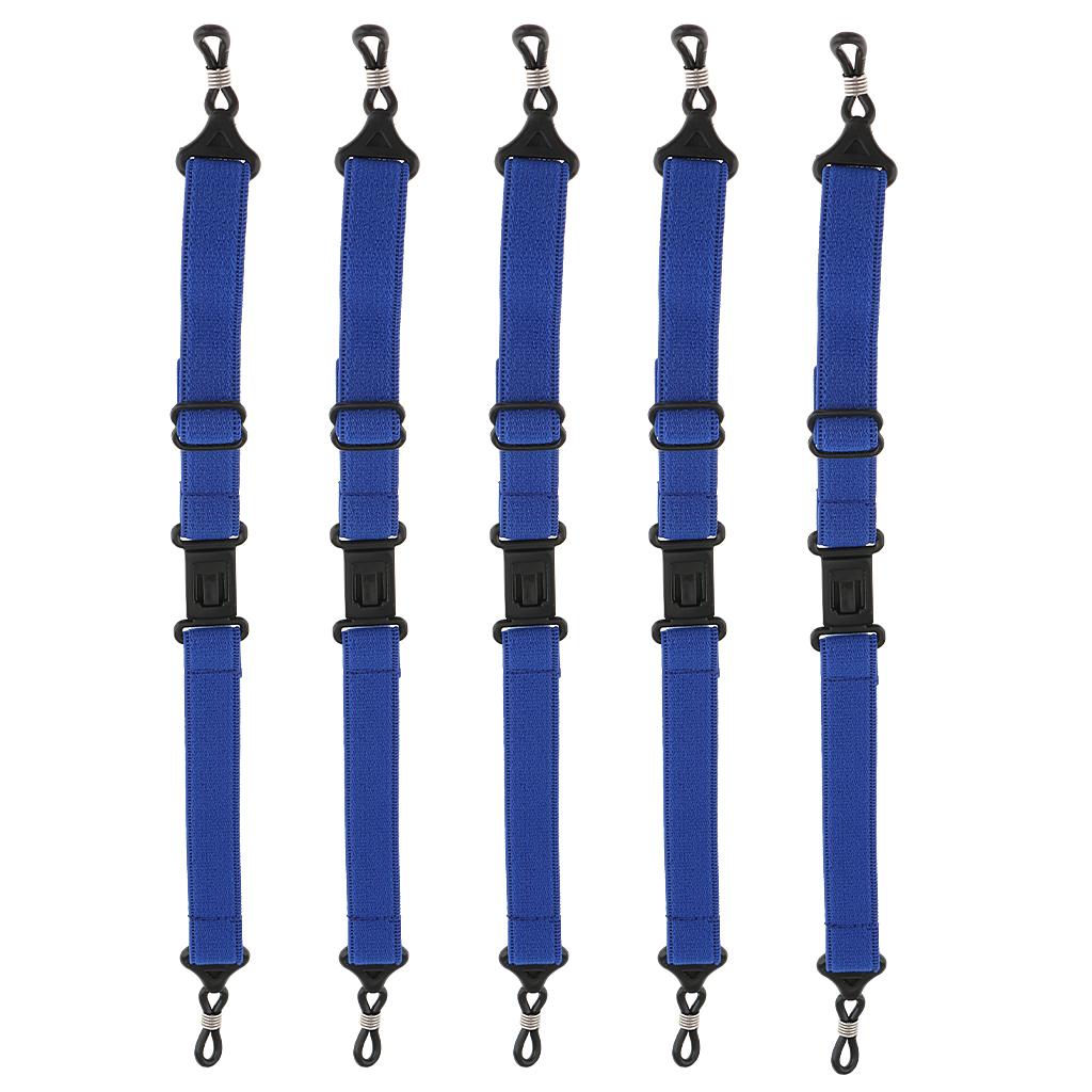 5Piece Sports Anti-slip Eyegalss Chain Glassses Lanyard Eyewear Holder Blue